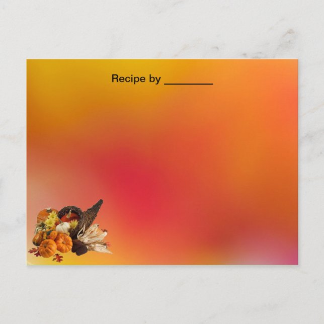 Herbstfarben Benutzerdefinierte Karte (Vorderseite)