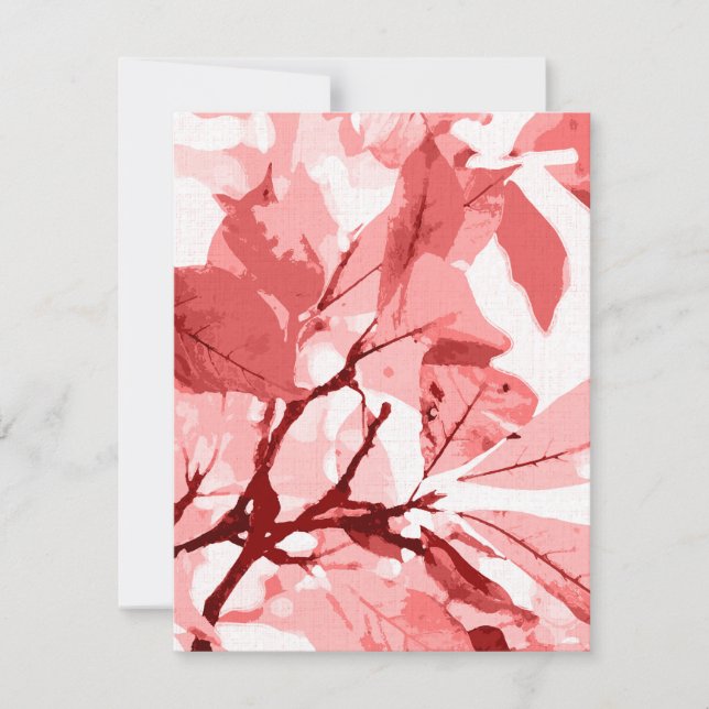 Herbstfarben, Blätter 3 Mitteilungskarte (Vorderseite)