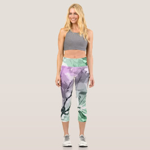 Herbstfarben, Blätter 5 Capri Leggings