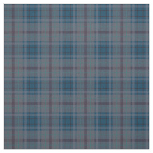 Herbstfarben Blue Gray Kariert Stoff