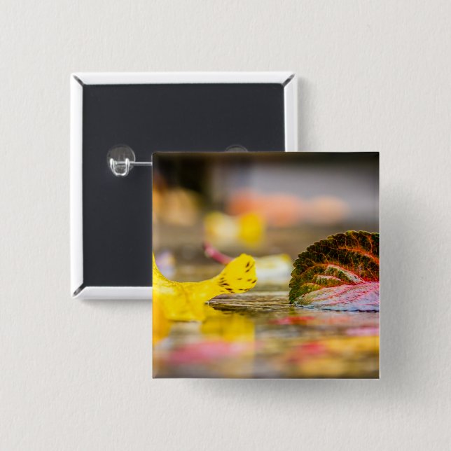 Herbstfarben Button (Vorne & Hinten)