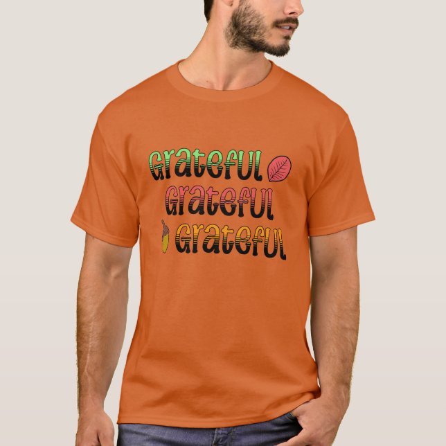 Herbstfarben | Dankbar T-Shirt (Vorderseite)