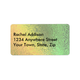 Herbstfarben der grünen und gelben LG-Adressenmark Adressaufkleber