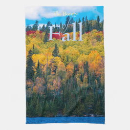 Herbstfarben Die Schönheit des Herbstes Geschirrtuch