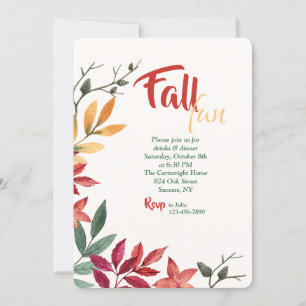 Herbstfarben - Einladung