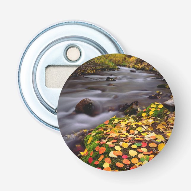 Herbstfarben entlang der McGee Creek Flaschenöffner (Vorderseite)