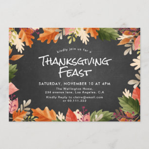 Herbstfarben Erntedank Einladung