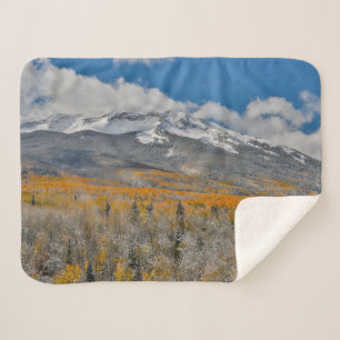 Herbstfarben Espen & Rocky Mountains, Colorado Sherpadecke