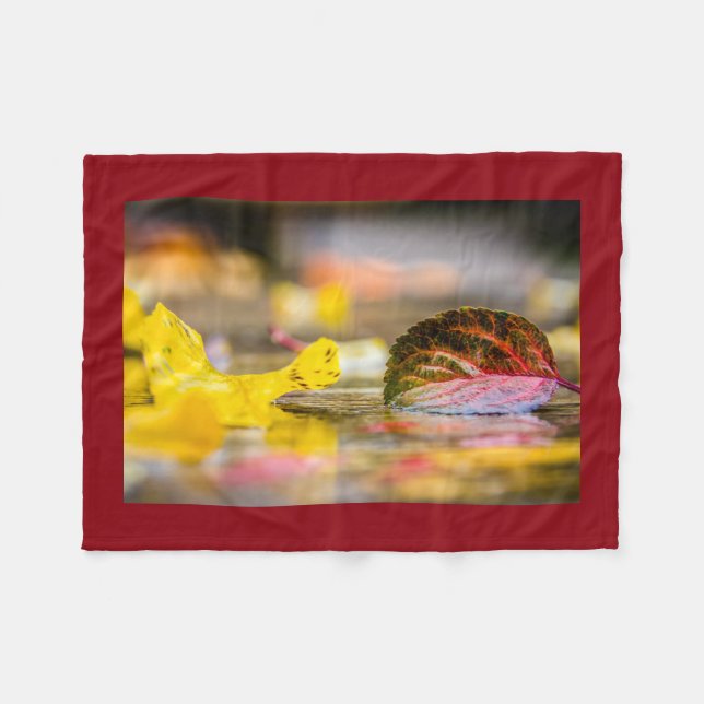 Herbstfarben Fleecedecke (Vorderseite (Horizontal))