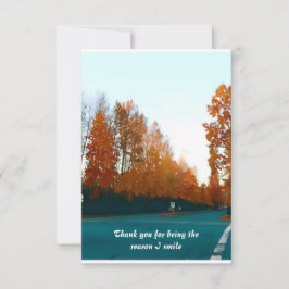 Herbstfarben für benutzerdefinierte Wasserfarben-Z Dankeskarte