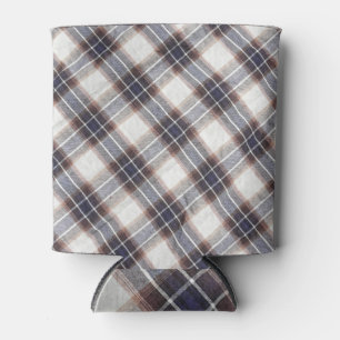 Herbstfarben Gingham Ökologische Baumwolle Dosenkühler