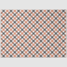 Herbstfarben Gingham Tissue Paper Seidenpapier