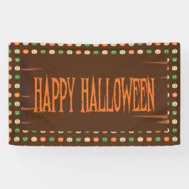 Herbstfarben Halloween Kürkin Pattern Banner
