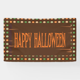 Herbstfarben Halloween Kürkin Pattern Banner