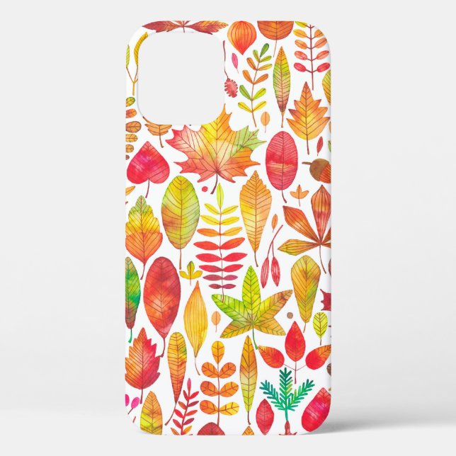 Herbstfarben-Herbstlaub nahtlos Case-Mate iPhone Hülle (Rückseite)