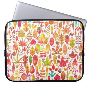 Herbstfarben-Herbstlaub nahtlos Laptopschutzhülle