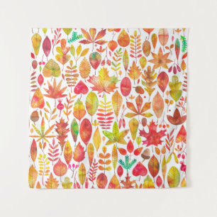 Herbstfarben-Herbstlaub nahtlos Wandteppich