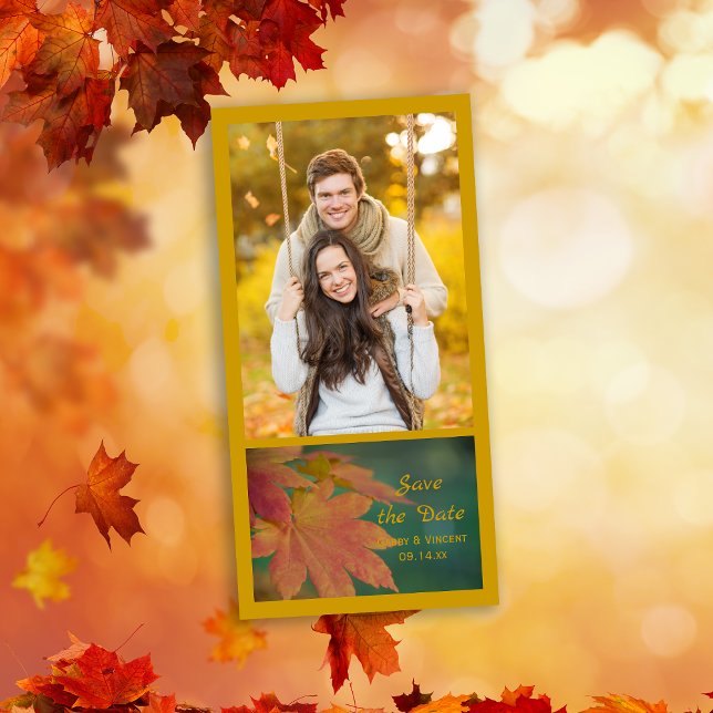 Herbstfarben Hochzeiten speichern das Datum Save The Date (Von Creator hochgeladen)