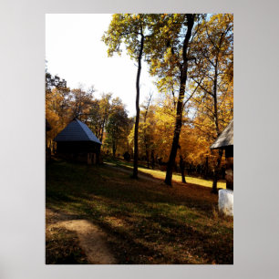 Herbstfarben im Grünen Poster