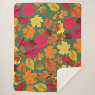 Herbstfarben im Herbst Blätter weich Sherpadecke