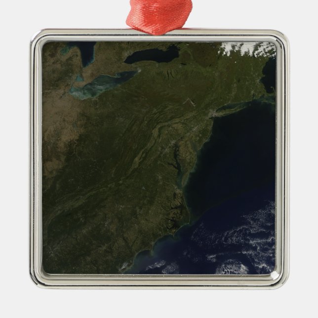 Herbstfarben im Nordosten der Vereinigten Staaten Silbernes Ornament (Vorne)