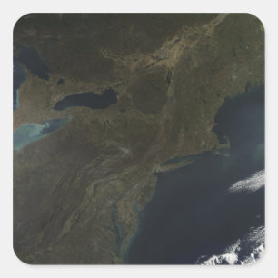 Herbstfarben im östlichen Staaten Quadratischer Aufkleber