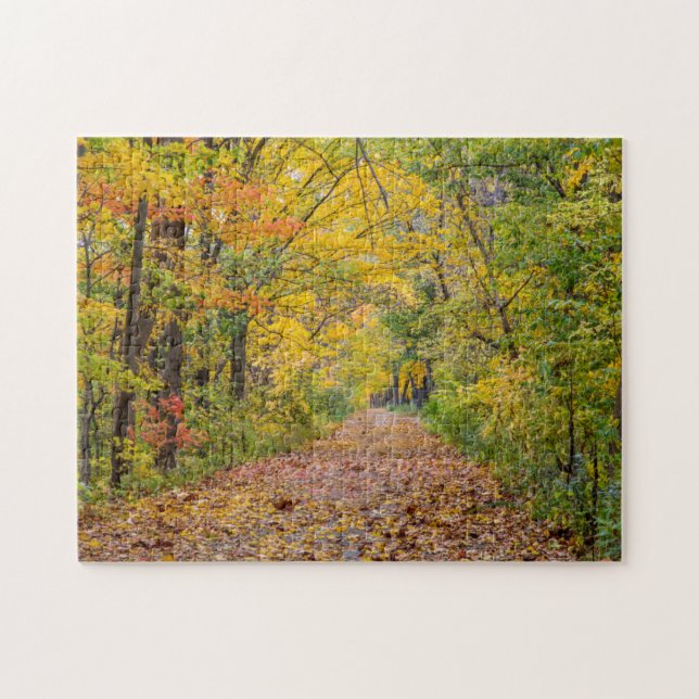 Herbstfarben im Unabhängigkeitspark Staat Puzzle (Horizontal)