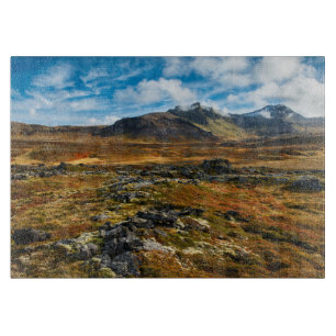 Herbstfarben in der Landschaft Schneidebrett