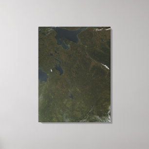 Herbstfarben in nordwestlichem Russland Leinwanddruck