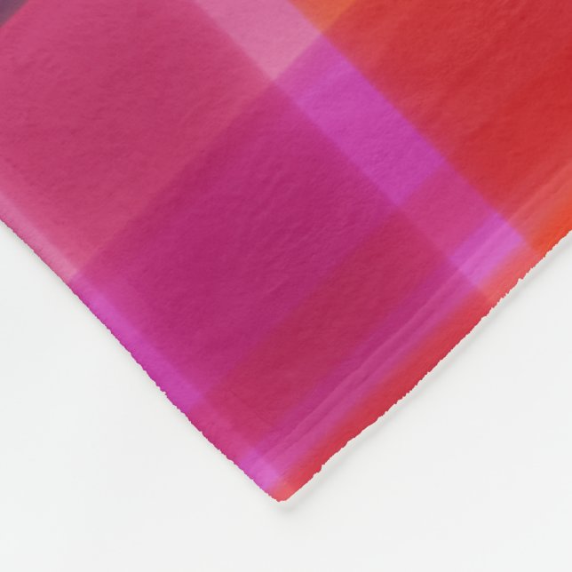 Herbstfarben Kariert Fleecedecke (Ecke)