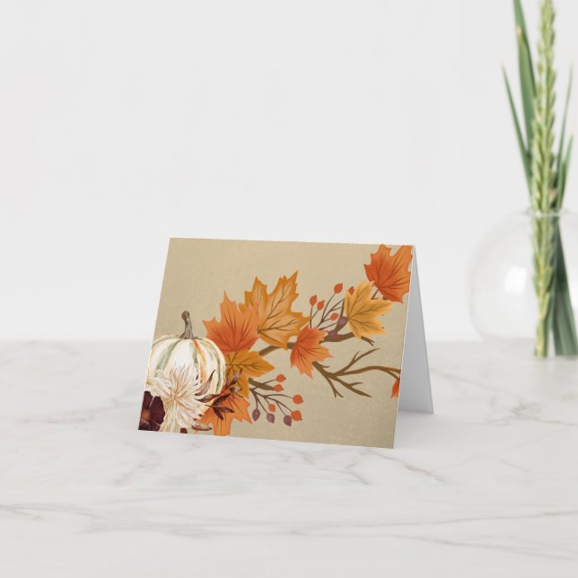 Herbstfarben Karte (Vorderseite)
