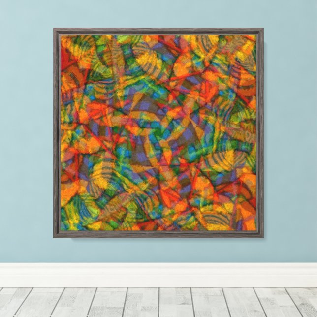 Herbstfarben Leinwanddruck (Insitu (Holzboden))