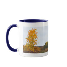 Herbstfarben Lone Cottonwood Tree Impressionistisc