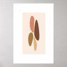 Herbstfarben/minimalistisches abstraktes Poster