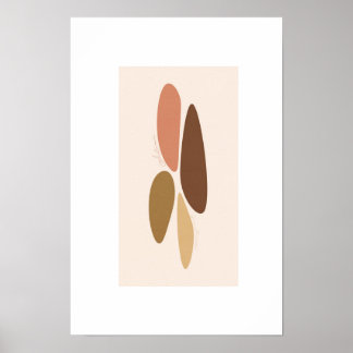 Herbstfarben/minimalistisches abstraktes Poster