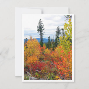 Herbstfarben Note Card 4.25" x 5.5" mit Umschlag Einladung