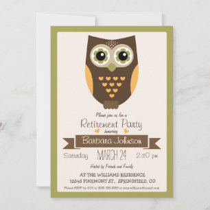 Herbstfarben, Party für das Ruhestand Einladung