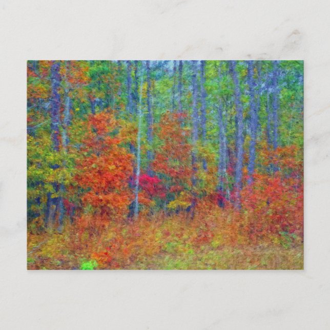 Herbstfarben Postkarte (Vorderseite)