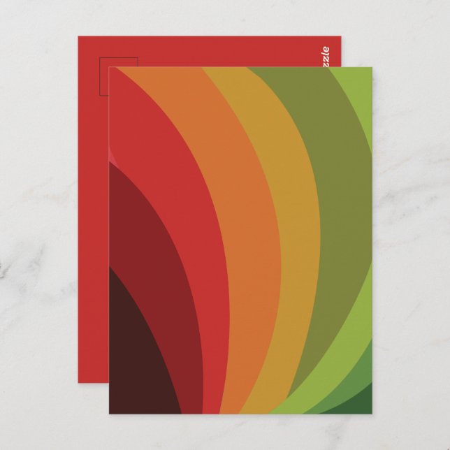 Herbstfarben Postkarte (Vorne/Hinten)