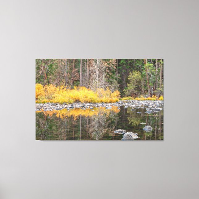 Herbstfarben Reflektionen Leinwanddruck (Vorderseite)