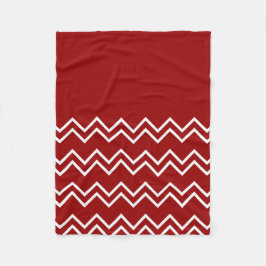 Herbstfarben rot und weiß fleecedecke