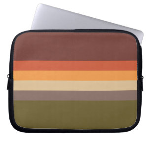 Herbstfarben - Rotes orangefarbenes Gelbbraun Laptopschutzhülle