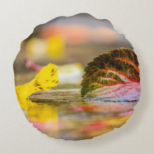 Herbstfarben Rundes Kissen