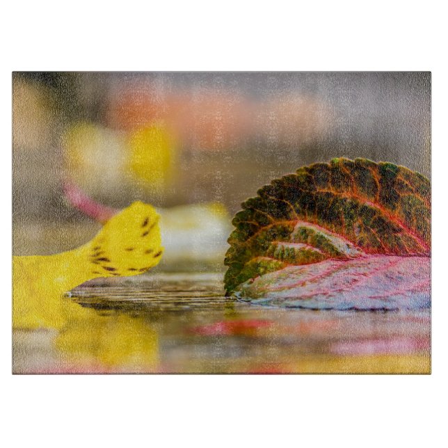Herbstfarben Schneidebrett (Vorderseite)