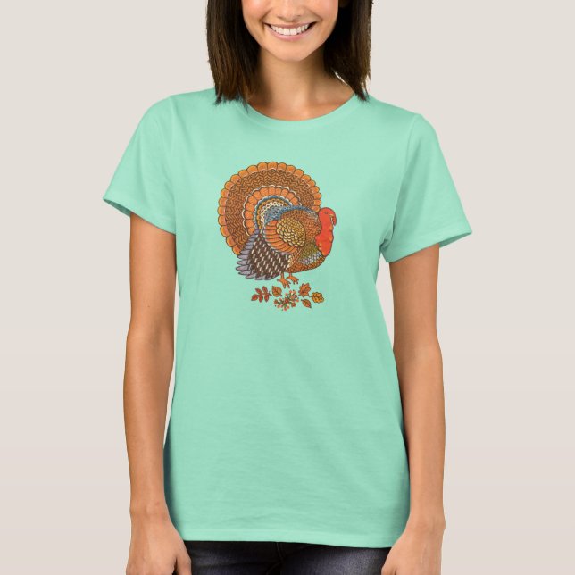 Herbstfarben Türkei Blätter T-Shirt (Vorderseite)