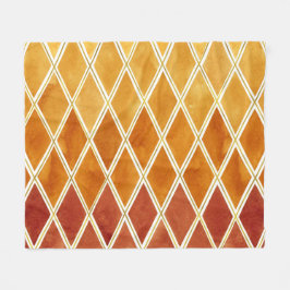 Herbstfarben und goldene Textur Fleecedecke