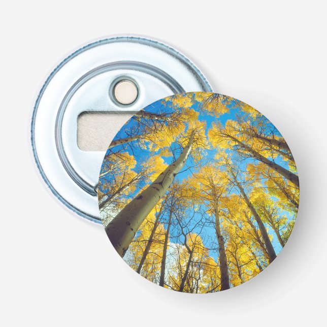 Herbstfarben von Aspen-Bäumen 2 Flaschenöffner (Vorderseite)