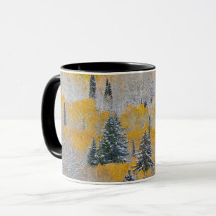 Herbstfarben von Aspens & Fresh Snow Keebler Pass Tasse