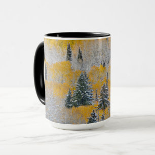 Herbstfarben von Aspens & Fresh Snow Keebler Pass Tasse