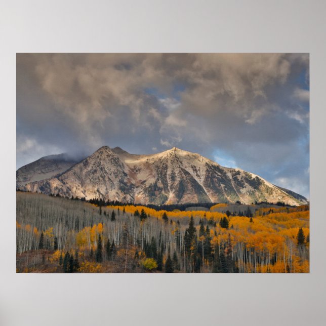 Herbstfarben von Aspens, Keebler Pass Poster (Vorne)